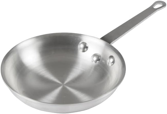Winco Commercial-Grade Aluminium Fry Pan/Skillet, Natural Finish, 7"