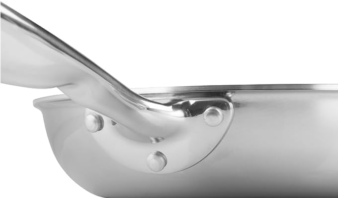 WINCO Tri-Ply Frying Pan, Silver