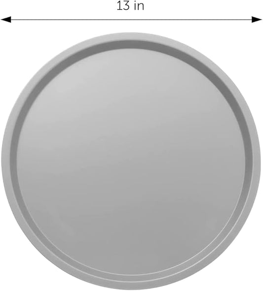 DecorRack 13 Inch Alloy Steel Pizza Pan, Non-Stick Coating, Dishwasher Safe Serving Tray, Round Baking Tray for Oven Use (3 Pack)