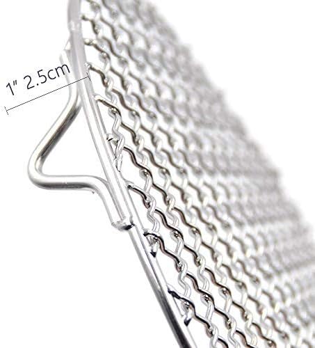 Wire Steaming Cooling Rack and Baking Barbecue Rack with Legs Dia 8.9" Stainless Steel Cross Wire for Air Fryer Instant Pot Pressure Cooker Canning Dutch Oven (225mm/8.9")