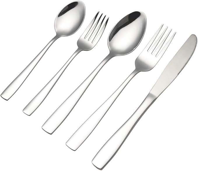 Asking 30-Pieces Stainless Steel Silverware Set, Service for 6