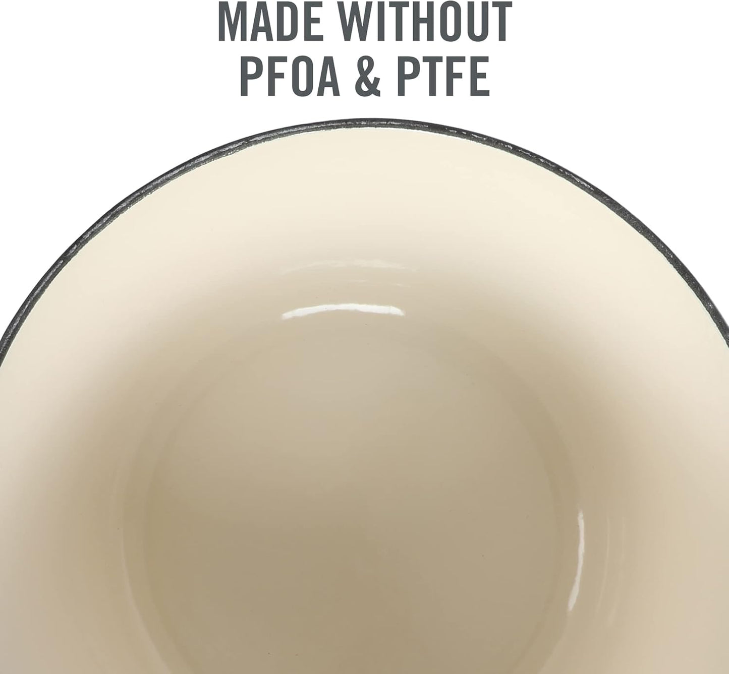 Martha Stewart Eastholm 3-Quart Enameled Cast Iron Dutch Oven - Grey