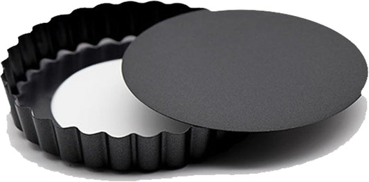 Mantouxixi 4 Inch 12 Packs Egg Tart Molds with Removable Bottom, Non-Stick Pan Carbon Steel Pie EggTart Molds, Muffin Cupcake Pudding Baking Cakes Cup Maker