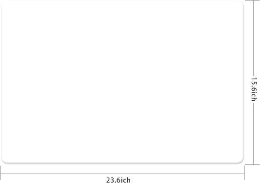 Silicone Placemats, Food-Grade Non-Slip Waterproof, Dining, Stain Resistant, Countertop Protector, Kitchen Counter Mat, Heat Resistant, Baking mat Dishwasher Safe (23.6"×15.7"-2pack, Translucent)