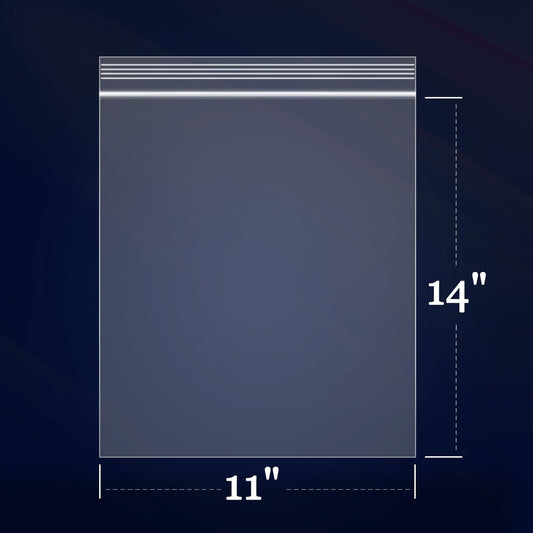 iMailer - 1000 Count - 11" x 14" Large Zip Bags - 2 Mil Reclosable Zip Plastic Poly Bags with Lock Seal Zipper for Prints, Photos, Documents, Clothing, T-Shirt