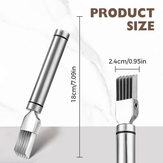 Shred Silk The Knife, 2025 Green Onion Cutter Stainless Steel Chopped Kitchens Slicing Tool Cutter for Vegetables Onion Garlic, Multifunctional Kitchen Food Vegetable Cutter Kitchen Gadget (A 1Pack)