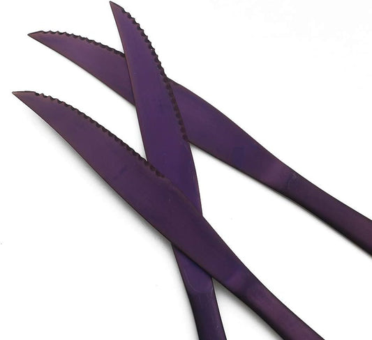 Gugrida Luxury 18/10 Stainless Steel Flatware Set Matte Black Silverware Set