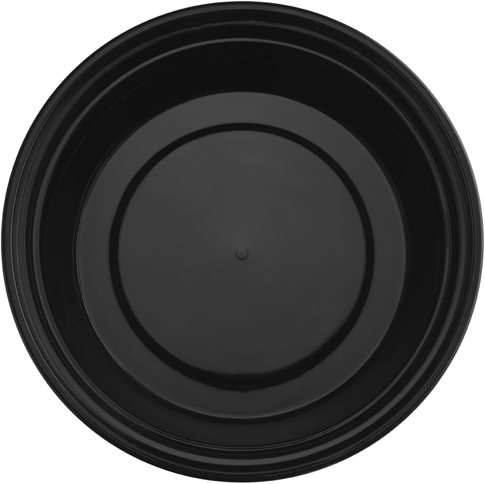 TIYA Food Containers – 24 oz Bulk 150 Pack with Lids – Plastic Food Storage To-Go Round Bowls – Reusable, Microwavable, Dishwasher Safe – Leak-Proof and Great for Meal Prep – BPA-Free