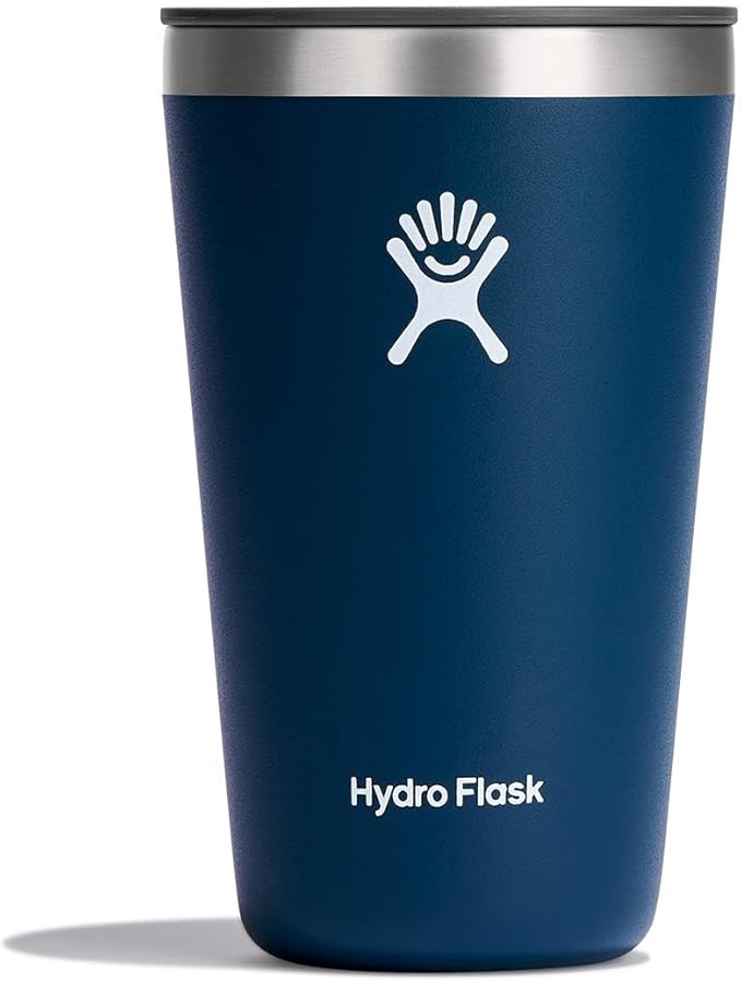 Hydro Flask Stainless Steel 16 OZ All Around Tumbler Indigo, Dishwasher Safe