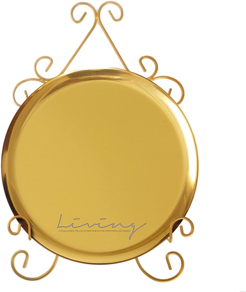 YY YEARCHY Plate Stand Holder for Wall Hanging Display Rack Art Hanger Metal Easel Photo Holder Books Bowls Platters