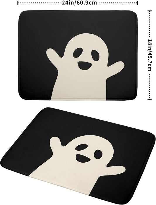 Halloween Ghost Spooky Festival Drying Mats - 18x24 Inch, Large Microfiber Dish Rack Mat Drainer Pad, Washable Absorbent