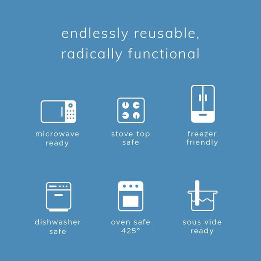 Stasher Premium Silicone Reusable Food Storage Sandwich Bag, Blueberry, Microwave, Sous Vide, Dishwasher, Oven and Freezer Safe, BPA Free, Leak-free, Eco-friendly, 28 Oz (Pack of 2)