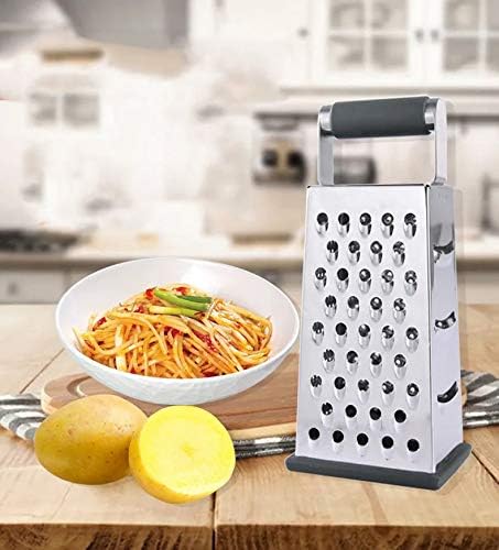Vertical Stainless Steel Grating Four-sided Boxed Grater For Cucumbers, Carrots And Cheese, Grater, Melon, Planing, Potato, Planer, Non-slip Handle,Peeler