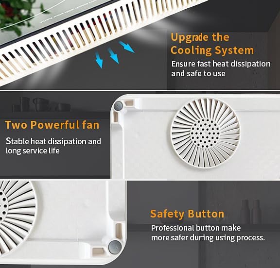 Induction Cooktop,1800W Induction Cooktop 2 Burner, Electric Countertop Cooker with 8 Temp & Power Levels, Kids Lock & Timer, Independent Controls, Low Noise