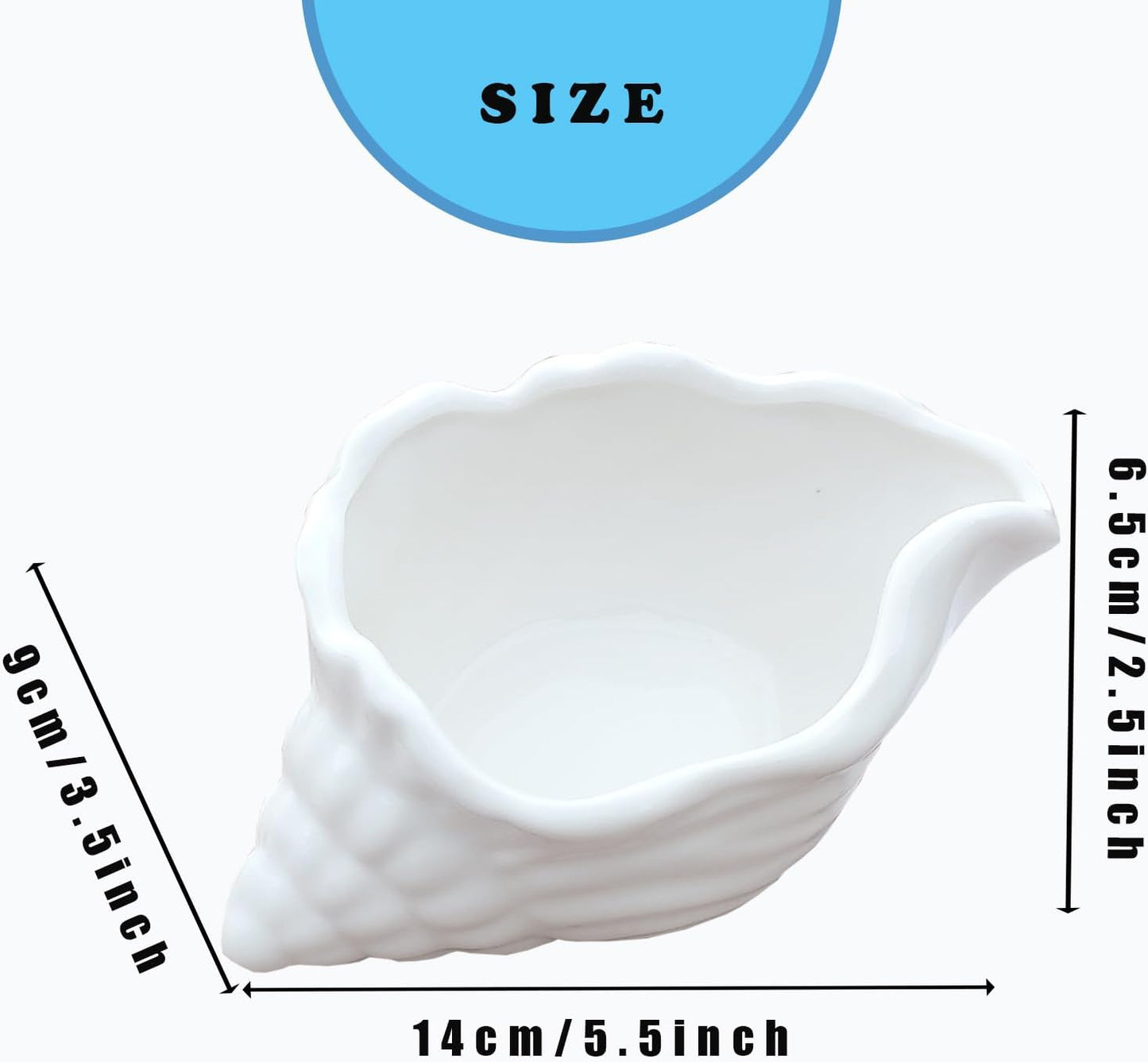 Ceramic Conch Shell Jewelry Tray - White Shell Jewelry Holder - Trinket Dish - Earring Ring Dish Holder - Key Bowl - Christmas Room - Ocean Coastal Decor