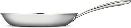 Tramontina Boston Tri-Ply Clad Stainless Steel 10-Inch Frying Pan, Induction-Ready Skillet, Dishwasher-Safe, NSF-Certified