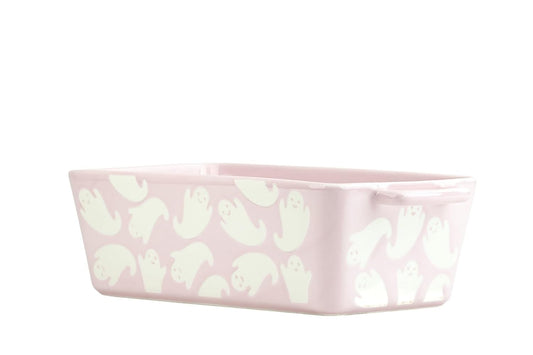 10 Strawberry Street Flying Ghost Bakeware, Loaf Pan, Pink