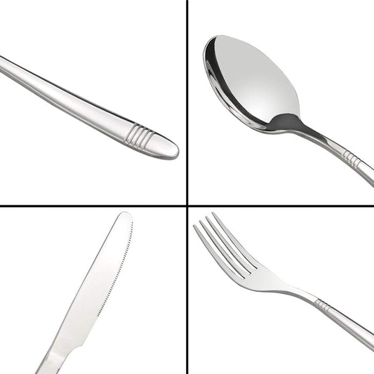 Begale Stainless Steel 40-piece Flatware, Silverware Service for 8