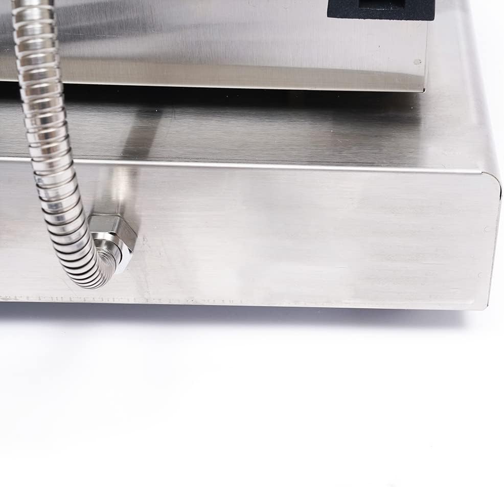 2200W Commercial Dutch Waffle Maker, Electric Waffle Maker Non-Stick Stainless Steel Belgian Waffle Iron w/Time & Temper Adjustable| Brushes|Food Clip, Large Waffle Machine for Restaurant Party Food