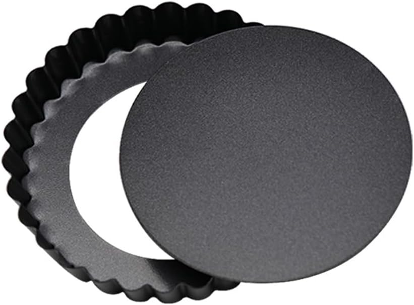 Mantouxixi 12 Packs Egg Tart Mold, Stackable Tart Molds with Removable Bottom, Non-Stick Pan Carbon Steel Pie Cakes Molds, Muffin Cupcake Pudding Baking Cup Maker