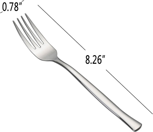 12-Piece Dinner Forks Set, 8.3 Inches Stainless Steel Forks Silverware, Flatware Dinner Forks, Table Forks Set for Home, Kitchen and Restaurant