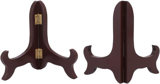 Gatuida Plate Display Stand for Tea Cakes Collector Plates Art Elegant Desktop Holder for Home Decor Fits Diameter