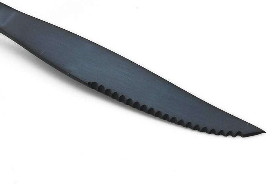 Gugrida Luxury 18/10 Stainless Steel Flatware Set Matte Black Silverware Set