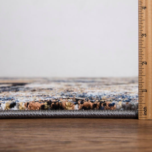 Keen Home Design Area Runner Rugs - 2x8 Non-Shedding, Abstract Runner for Kitchen, Living Room, Bedroom, Dining Room, Entryway - Size: 2'8" x 7'7", Multi