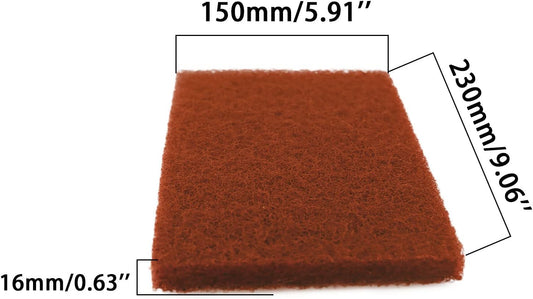 Heavy Duty Scour Pads, Non-Scratch Scrub Sponges, ULIFESTAR 5PCS Dish Scrubber Scouring Pads, Dual-Sided Reusable Household Scrub Pads for Dishes,Dish Cleaning Tool,Kitchen Scrubbers & Metal Grills