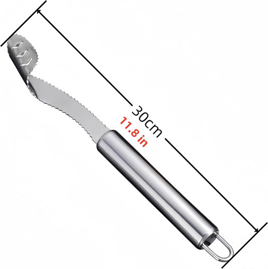 Jalapeno Pepper Corer Seed Remover,Stainless Steel Jalapeno Popper Cutter Vegetable Tomato Apple Corer Tool for Family Kitchen-0.79 * 8.6In