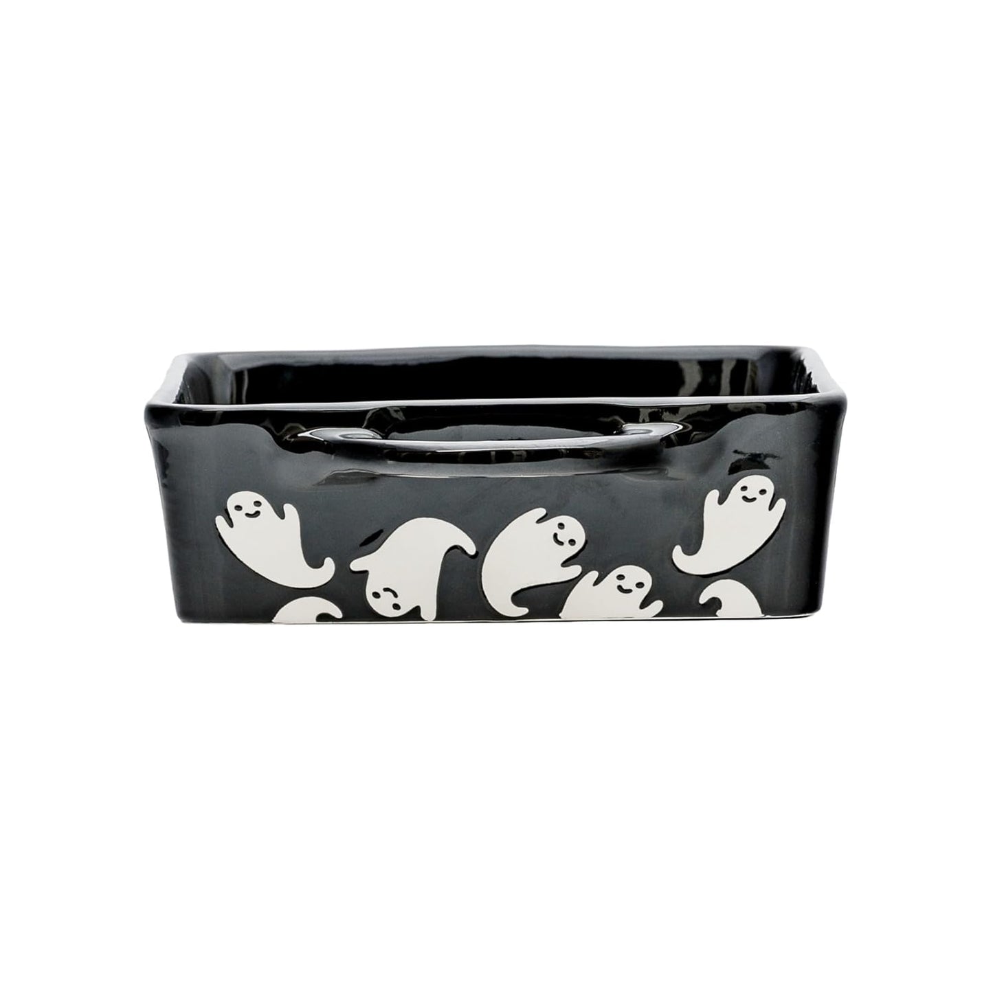 10 Strawberry Street Flying Ghost Bakeware, Rectangle, Black