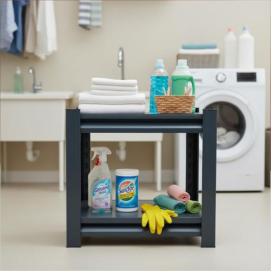 Storage Shelving Unit Height Adjustable No-Tool Assembly,Heavy Duty Garage Shelves Metal Organizer Utility Rack for Kitchen Pantry Basement Pantry Warehouse Laundry Black 11.8" H x 15.8" W x 15.8" D