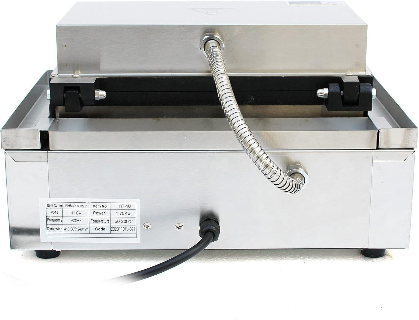 10pcs Commercial Waffle Maker Electric Waffle Machine 110V Temperature 122-572℉,No-Stick Belgian Waffle Baker for Restaurant and Home Use