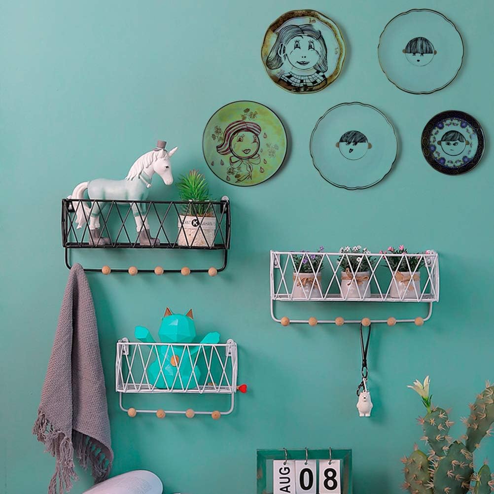 12 Pack Wall Plate Hangers 6/8/10 Inch Invisible Vertical Plate Holders with 12Pcs Wall Hooks for Decorative Plates Antique Plates and Art