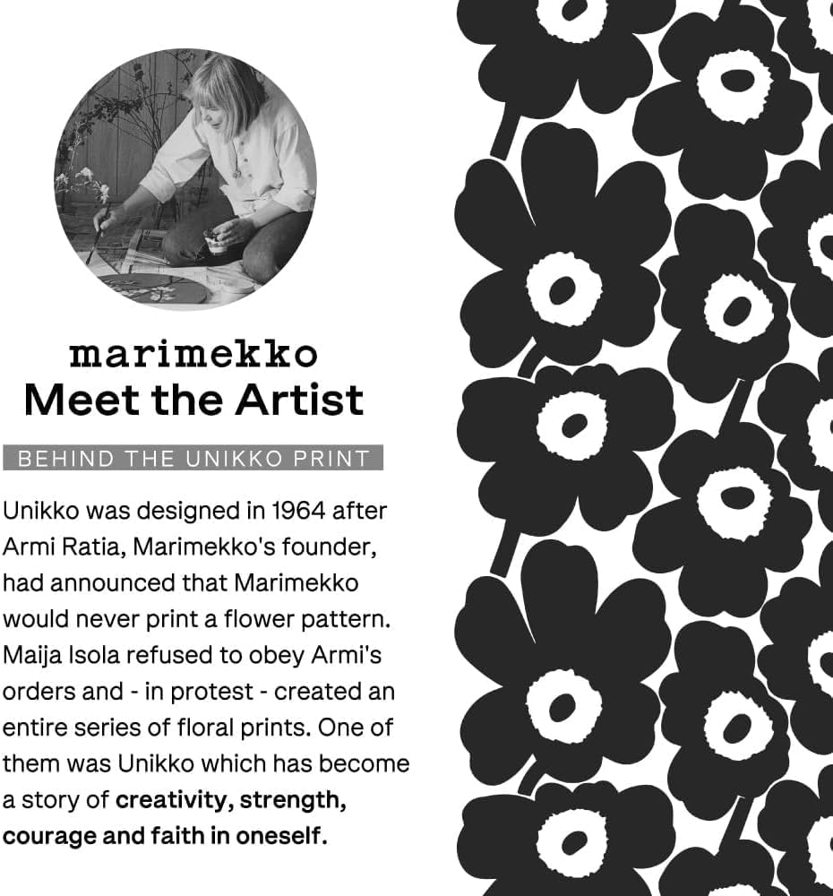 MARIMEKKO Pieni Unikko Pink Oven Mitt with Hanging Loop – Refine Your Kitchen Décor with Our Floral Oven Mitts — Kitchen Mitts for Oven (12 in x 6 in)