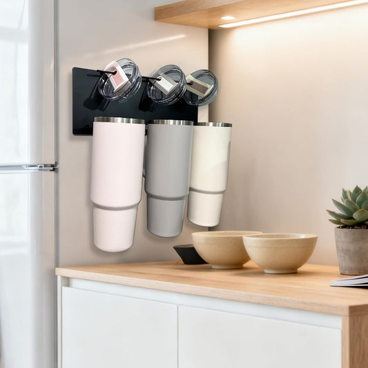 2Pack Magnetic Tumbler Holder for Fridge Magnetic Cup Holder and Refrigerator Cup Organizer for 30/40oz Tumblers Such as Stanley Kitchen Storage & Organization Accessories