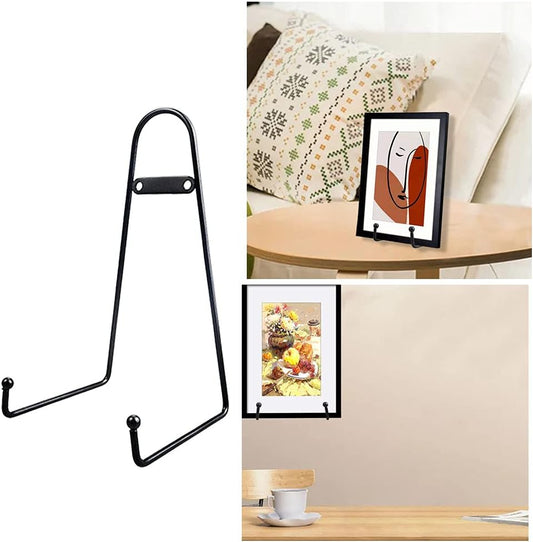 YY YEARCHY Plate Stand Holder for Wall Hanging Display Rack Art Hanger Metal Easel Photo Holder Books Bowls Platters