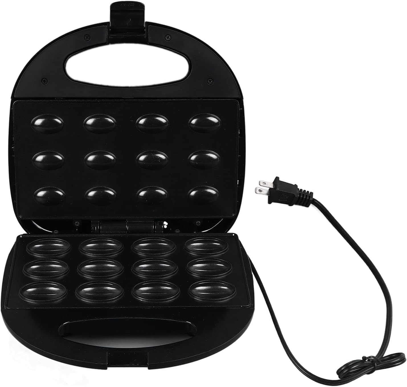 Walnut Cookie Maker, 750W 12pcs Non Stick Cookies Pastry Electric Walnut Cake Maker, Mini Nut Waffle Bread Machine Iron Toaster Baking Breakfast Pan Oven for Cooking