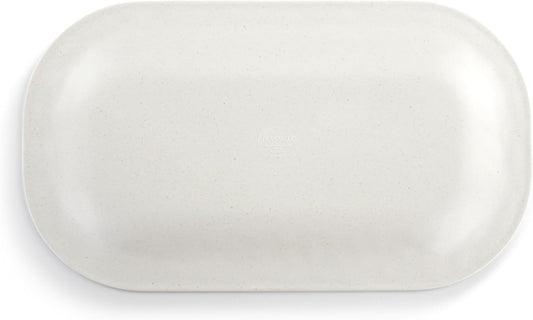 DEMDACO Rectangular Serving Tray Party Platter for Snacks and Appetizers Large 9 x 16 Inch Melamine Cherry Blossom