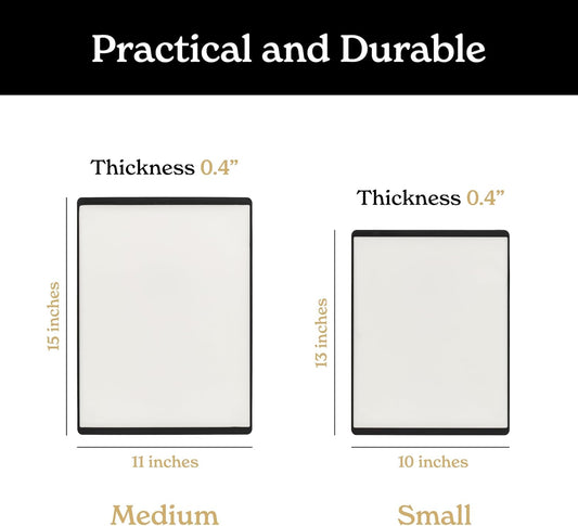 SMIRLY Plastic Cutting Board Set, Dishwasher Safe Plastic Cutting Boards Set for Kitchen, Cutting Boards for Kitchen - Plastic Chopping Board Set