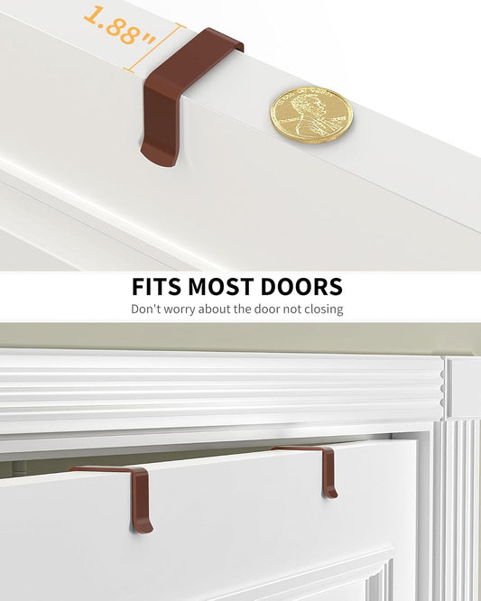 Moforoco Bronze 9-Tier Over The Door Pantry Organizer, Pantry Organization And Storage, Metal Hanging Spice Rack Shelves Door, Home & Kitchen Essentials, Laundry Room Bathroom Organization