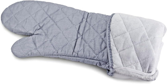 2 Pairs 24 Inch Extra Extra Long Oven Mitts Heat Resistant Cotton Lining Oven Thick Gloves Kitchen Food Service Mittens for Pot Holders Cooking Baking BBQ