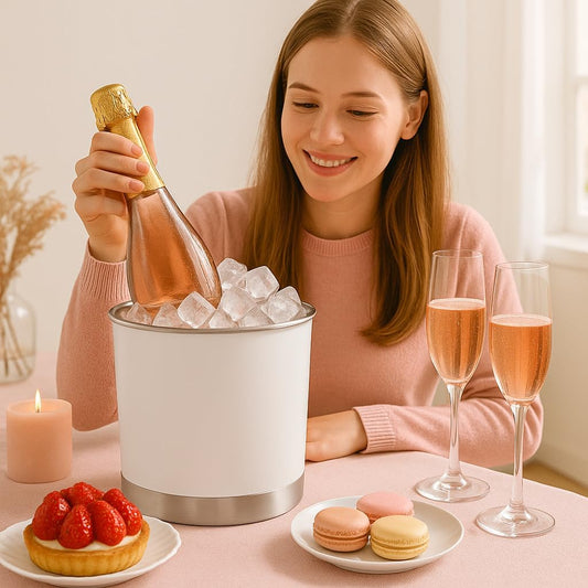 Creative Home Stainless Steel Utensil Holder– 7" Extra Large Cooking Tool Organizer for Kitchen Decor and Countertop Storage, Stable Anti-Tip Design, Durable Powder-Coated Finish, White