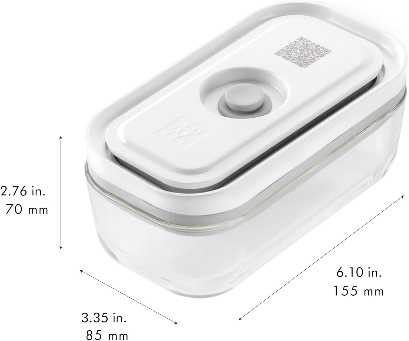 ZWILLING Fresh & Save 4-pc Small Glass Vacuum Sealer Food Storage Containers with Airtight Lids