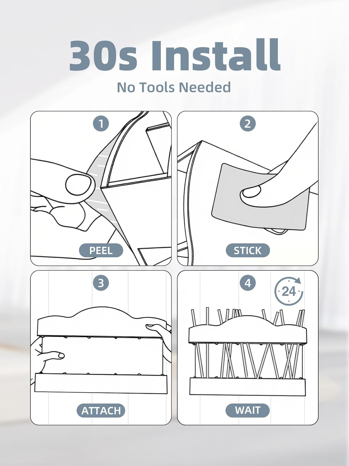 9.8" Acrylic Straw Holder for Cabinet Door - Straw Organizer with Ultra-Sticky Adhesive, Kitchen & RV Essensials, 5-Compartment Storage for Reusable Straws & Brushes, Colored Pencils, Markers