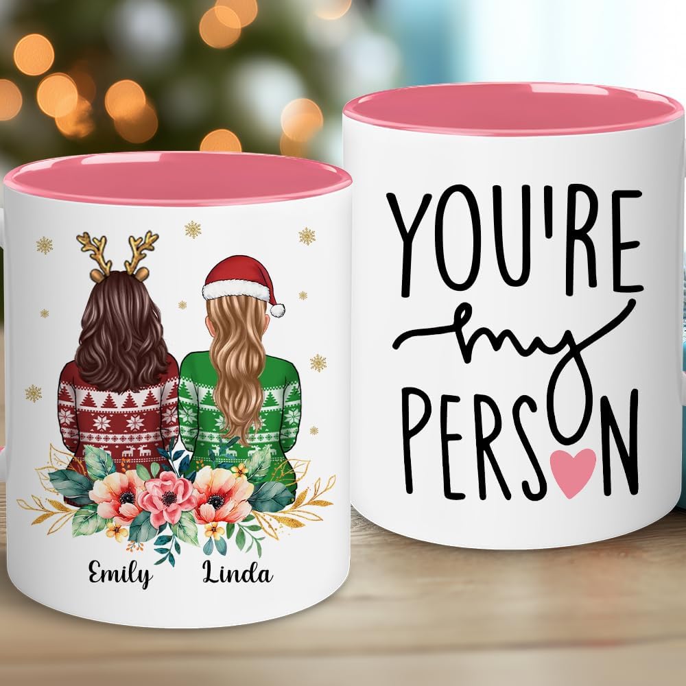 Personalized Bestie Cup - Christmas, Birthday Gifts For Best Friend, Bestie, Sister, BFF - Friendship Gift For Women - Long Distance Gift - Birthday, Christmas, Thanksgiving Gifts Her