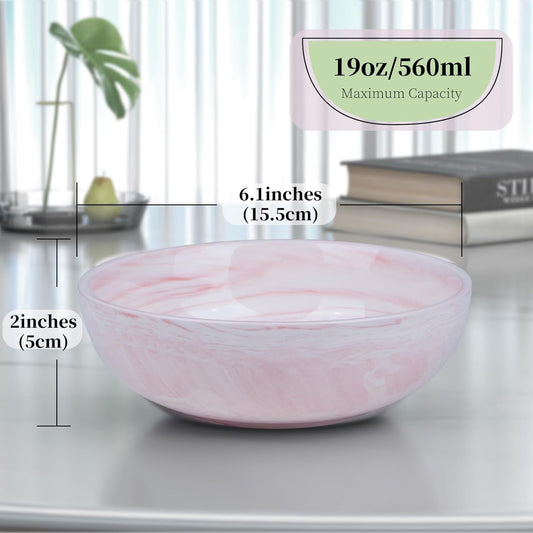 Marble-patterned Ceramic Candy Dish Small Candy Bowl for Office Desk Modern Home Decor Decorative Bowl, Pink