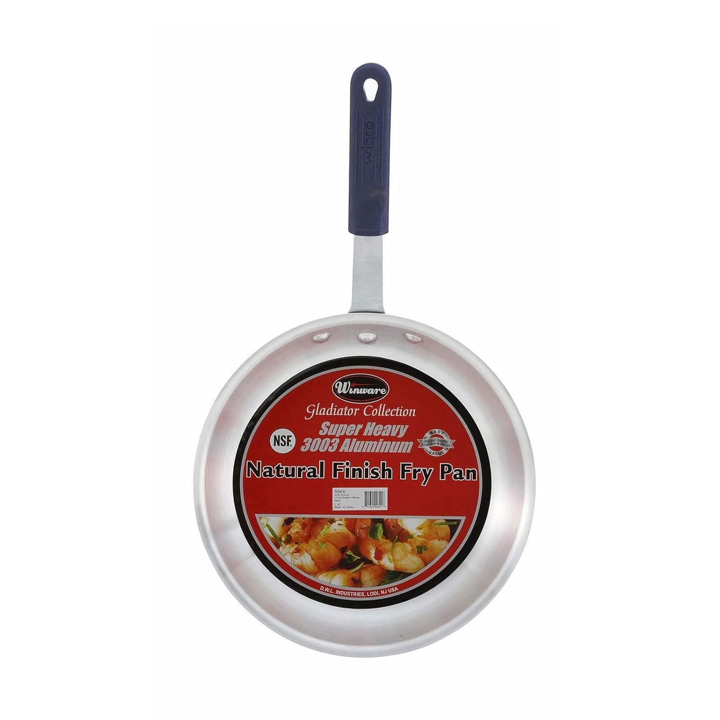 Winware 10 Inch Aluminum Fry Pan with Silicone Sleeve