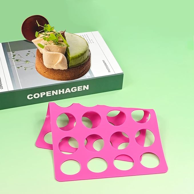 mostsom Round Silicone Chocolate Molds Cheese Chocolate Mat Cake Decorating Bakeware, Cookie Stencil Mat, Chocolate Chablon Molds, Baking Tools & Accessories for DIY Cake Decor (C_ Round)