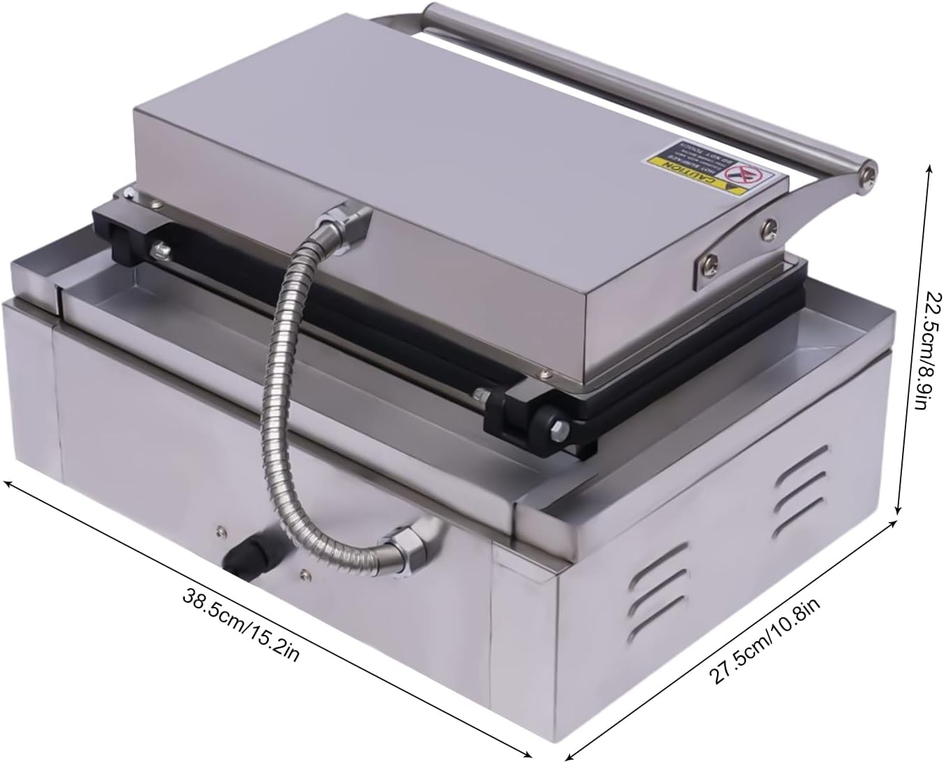 6 PCS Commercial Corn Dog Maker, 110V 1500W Hot Dog Cheese Stick Press Iron, Electric Hot Dog Maker with Non-Stick, Stainless Steel Stick Maker for Hot Dogs on Cheese Sticks Cake Pops